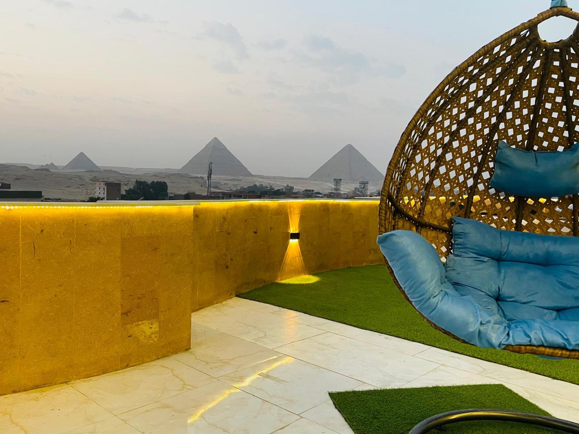 Golden Mask Pyramids Inn Kafret el-Gabal Zewnętrze zdjęcie