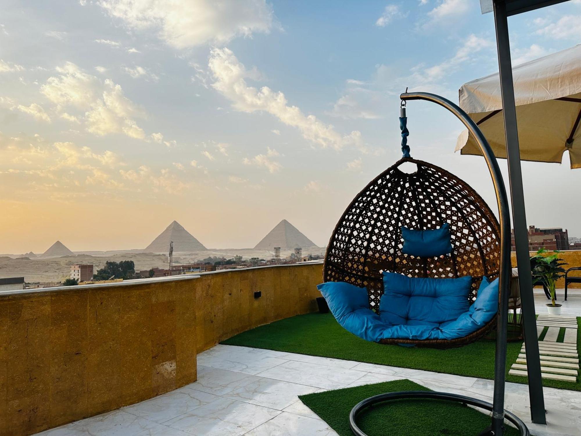 Golden Mask Pyramids Inn Kafret el-Gabal Zewnętrze zdjęcie
