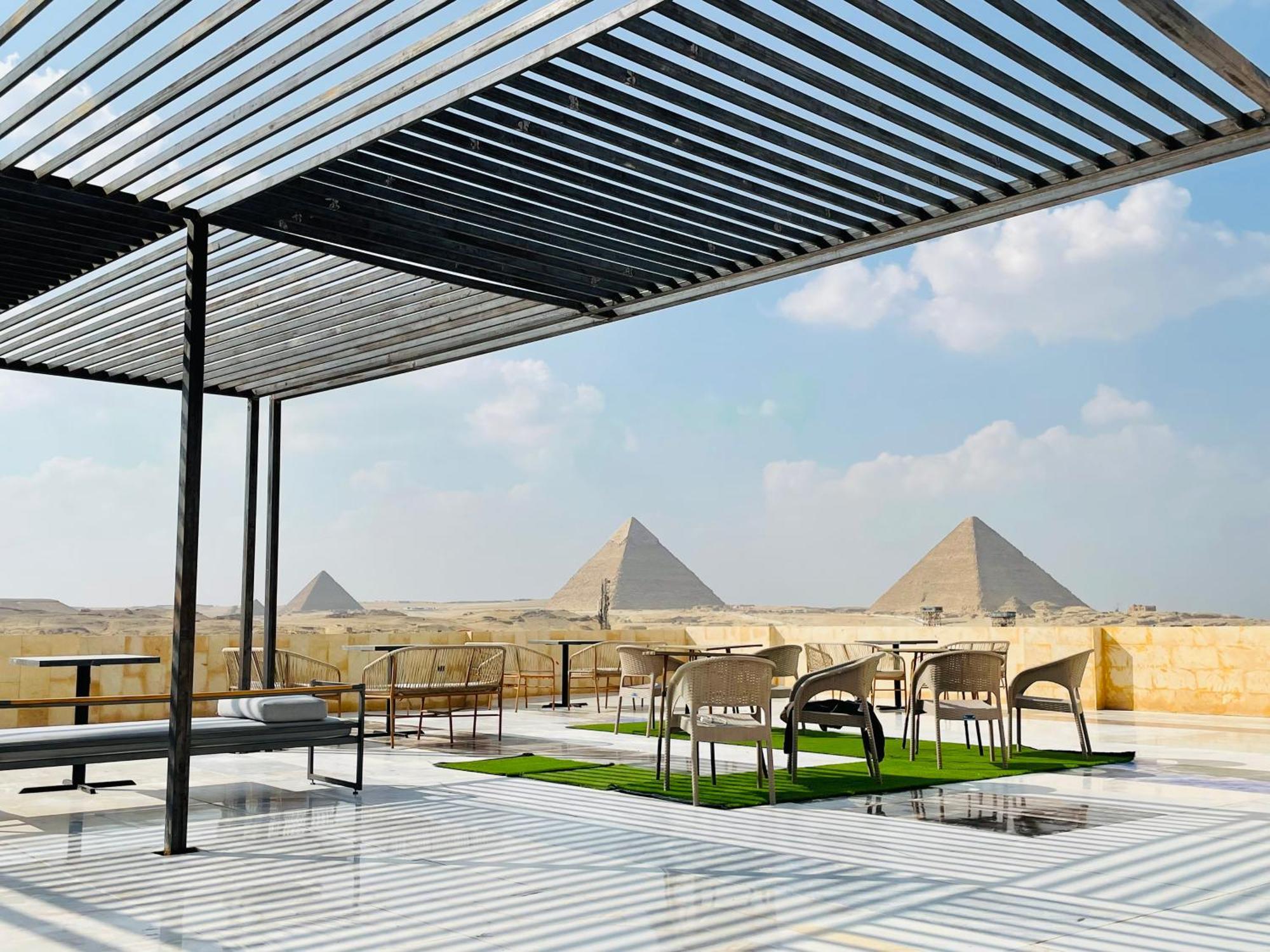 Golden Mask Pyramids Inn Kafret el-Gabal Zewnętrze zdjęcie