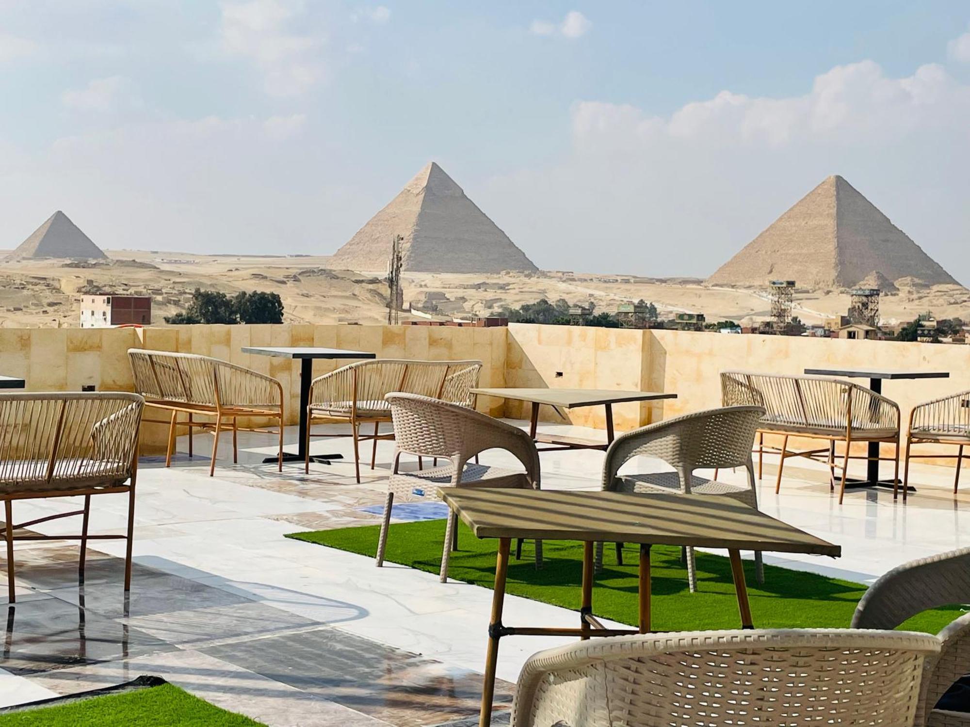 Golden Mask Pyramids Inn Kafret el-Gabal Zewnętrze zdjęcie
