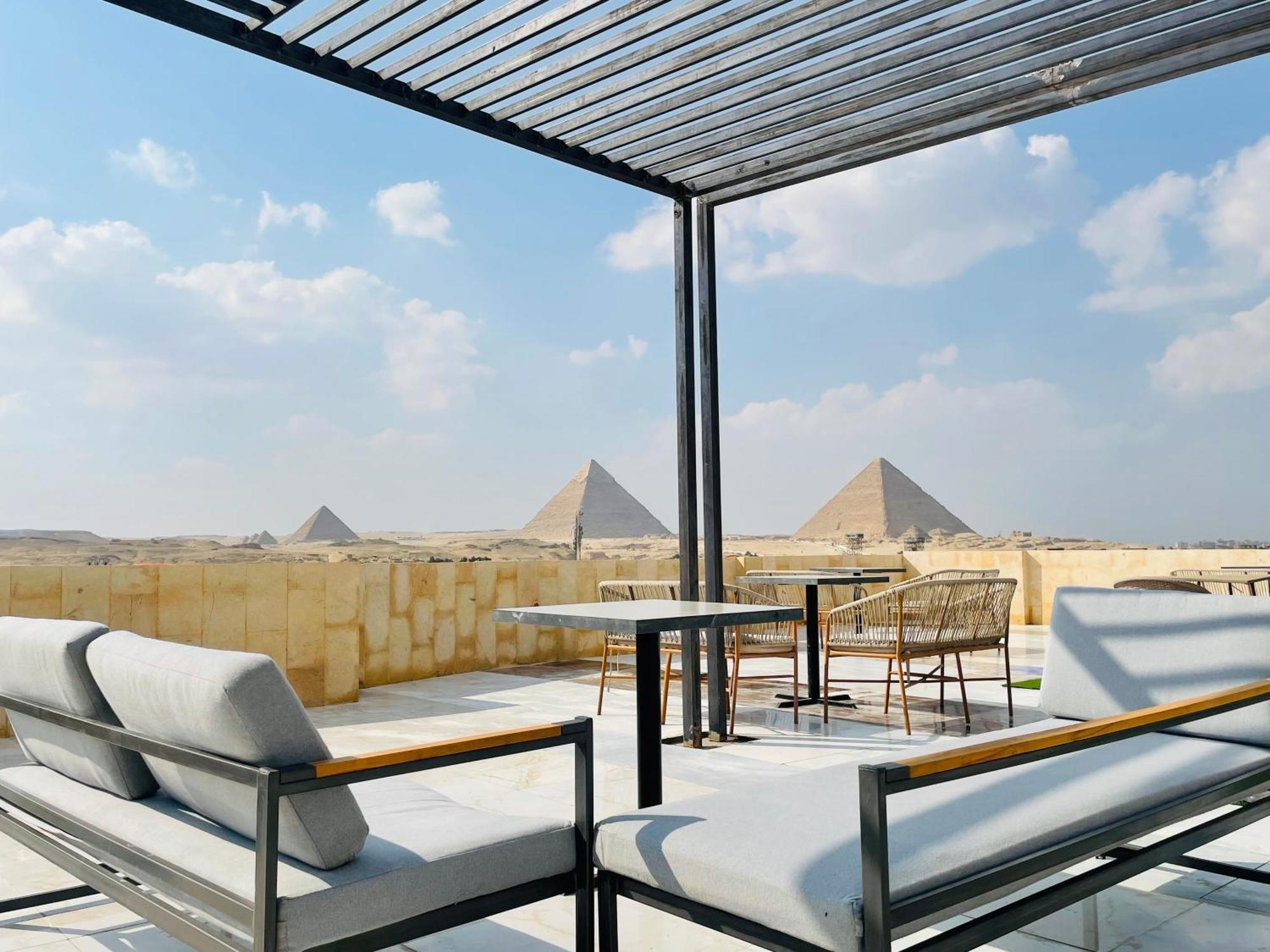 Golden Mask Pyramids Inn Kafret el-Gabal Zewnętrze zdjęcie