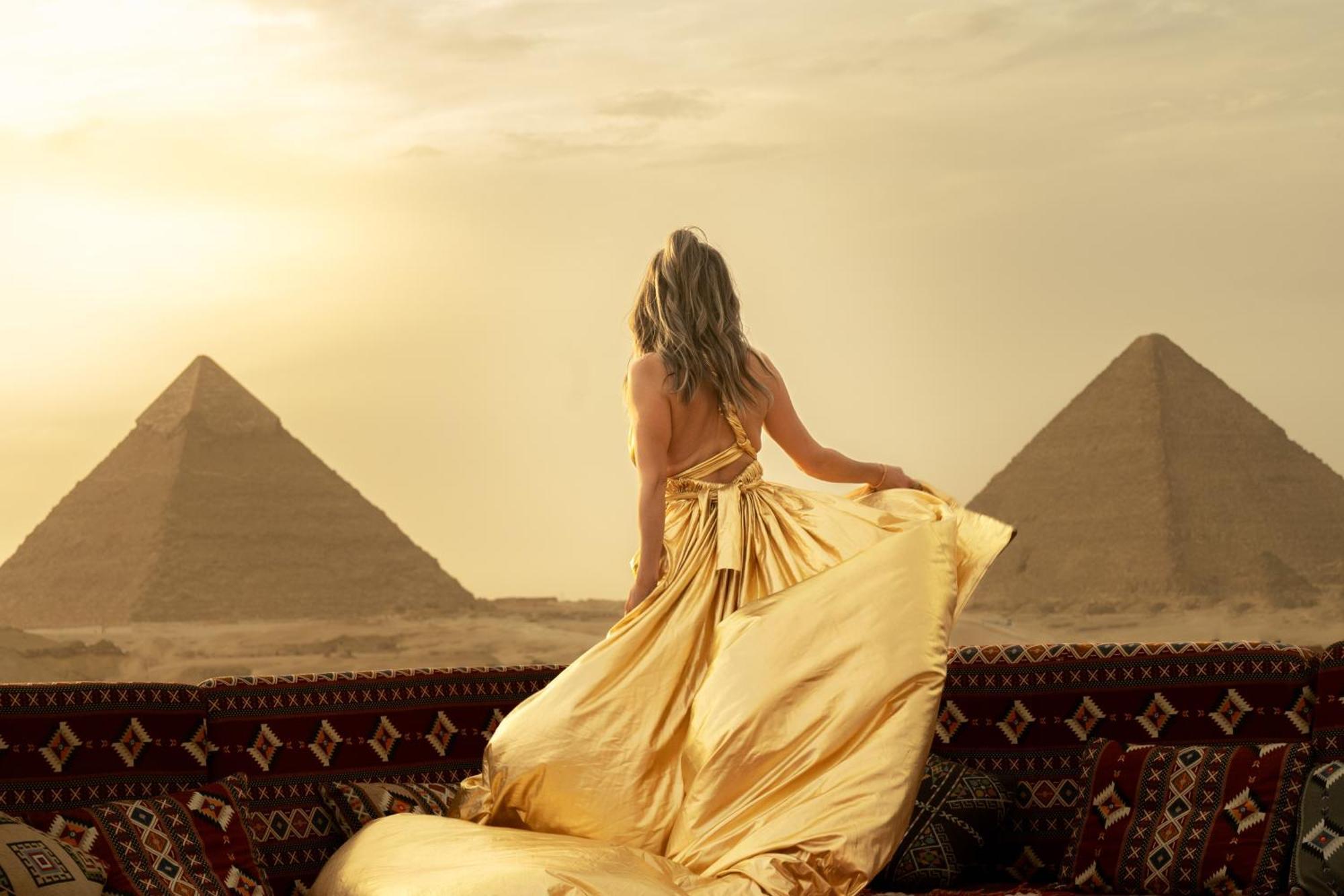 Golden Mask Pyramids Inn Kafret el-Gabal Zewnętrze zdjęcie